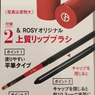 タカラジマシャ(宝島社)の【&ROSY】リップブラシ(その他)