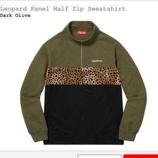 シュプリーム(Supreme)のSupreme Leopard Panel Half Zip Sweat(スウェット)