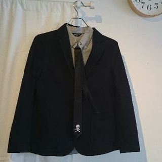 ユニクロ(UNIQLO)のジャケット シャツ ネクタイ セット 卒業式(ジャケット/上着)