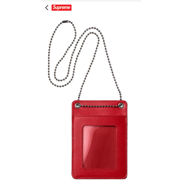 新品18FW Supreme Leather ID Holder+ Wallet