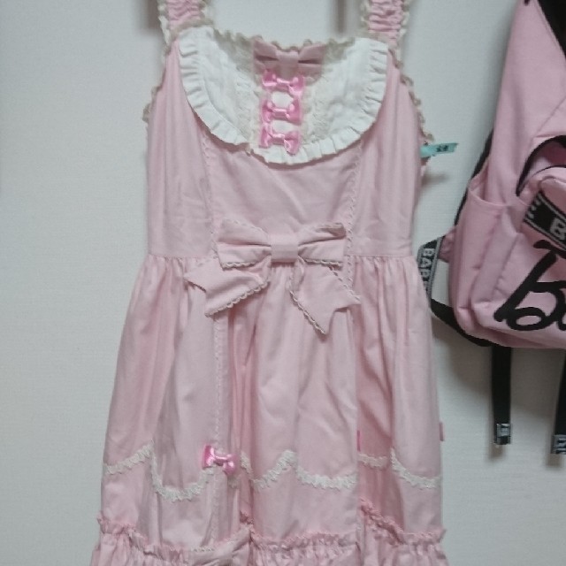 Angelic Pretty(アンジェリックプリティー)のAngelic Pretty ピンクJSK レディースのワンピース(ひざ丈ワンピース)の商品写真