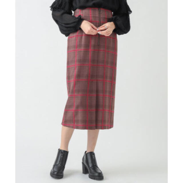 mystic(ミスティック)のミスティック モールチェックタイトスカート レディースのスカート(ひざ丈スカート)の商品写真