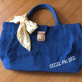 セシルマクビー(CECIL McBEE)のセシルマクビー デニムトートバッグ(トートバッグ)