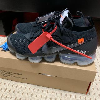 ナイキ(NIKE)のOFF-WHITE × NIKE AIR VAPORMAX BLACK  新品(スニーカー)