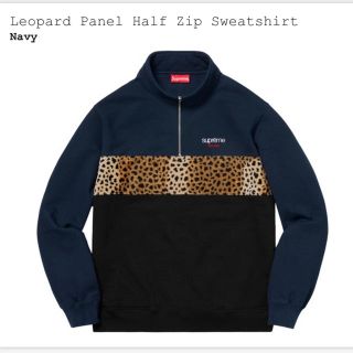 シュプリーム(Supreme)のsupreme leopard panel half zipsweatshirt(スウェット)