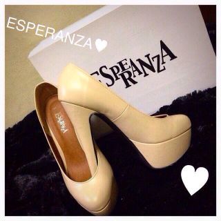 エスペランサ(ESPERANZA)のESPERANZA ベージュパンプス♥︎(ハイヒール/パンプス)