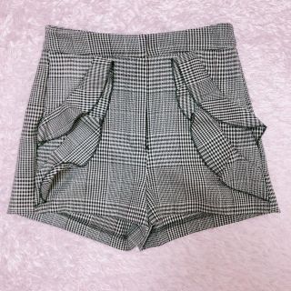 ザラ(ZARA)のZARA ザラ チェック フリル ショートパンツ(ショートパンツ)