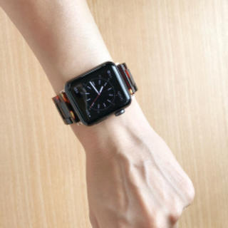 アップルウォッチ(Apple Watch)のアップルウォッチ 交換バンド べっ甲 38mm 40mm(その他)