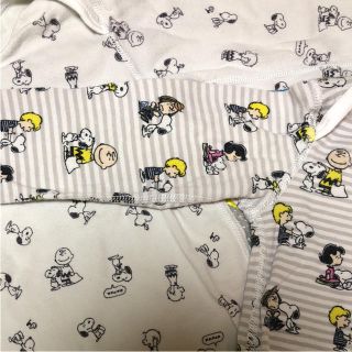 ユニクロ(UNIQLO)のUNIQLO×SNOOPY 90 肌着 2枚セット(下着)