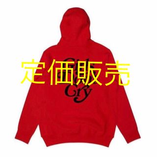 ジーディーシー(GDC)の ガールズドントクライ red hooded XL(パーカー)