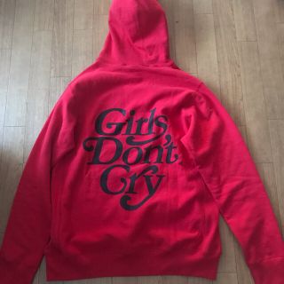 ジーディーシー(GDC)の【ガルドン】Girls Don't Cry foodie RED サイズL(パーカー)