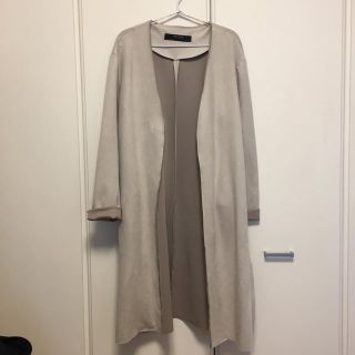 ザラ(ZARA)のZARA  ノーカラーコート(ノーカラージャケット)