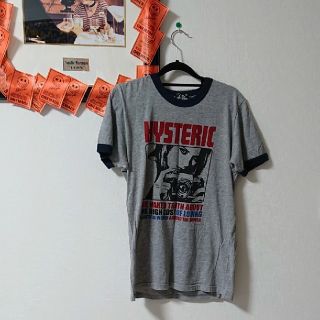 ヒステリックグラマー(HYSTERIC GLAMOUR)のkuru様へ【１度着用】ヒステリックグラマーメンズTシャツ(グレー)(Tシャツ/カットソー(半袖/袖なし))