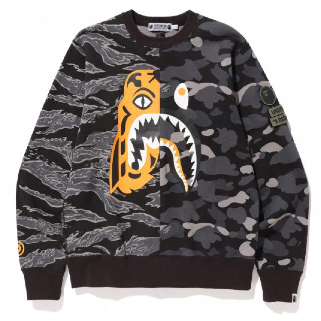 UNDEFEATED BAPE トレーナー M 最安値Tシャツ/カットソー(七分/長袖)