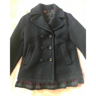 マークジェイコブス(MARC JACOBS)のmarc by marc jacobs チェックペプラム ウールピーコート(ピーコート)