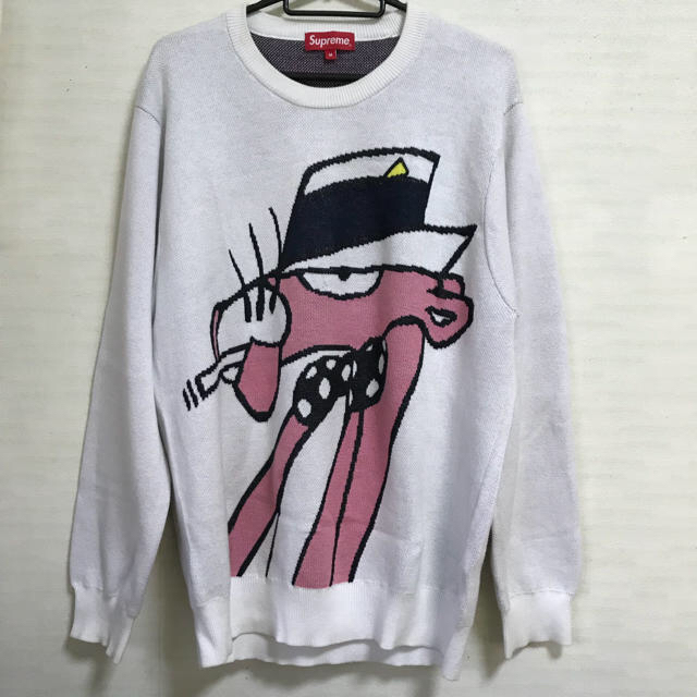 Ｌ　Supreme シュプリームCotton Sweater ピンクパンサー