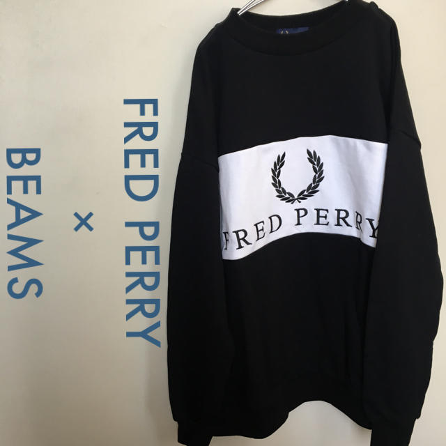 fred perry フレッドペリー スウェット トレーナー ブラック メンズ