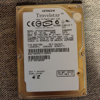 ヒタチ(日立)のHITACHI 内蔵HDD 80GB(PCパーツ)