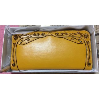 ①Dakota デイジー マスタード 長財布 ダコタ かぶせ 財布