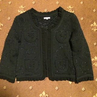 トゥービーシック(TO BE CHIC)のTO BE CHIC❤︎ジャケット カーディガン❤︎フリル ツイード(ノーカラージャケット)