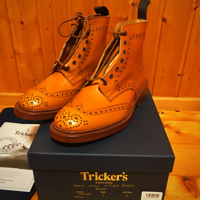 【美品】TRICKER’S トリッカーズ カントリーブーツ エイコンアンティーク