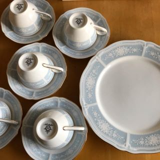 ノリタケ(Noritake)のノリタケ レースウッドゴールド サロンセット  Y7345/1507(食器)