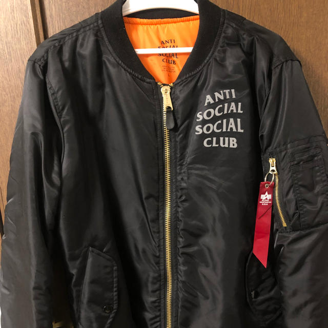 Supreme(シュプリーム)のanti social social club ma-1 メンズのジャケット/アウター(フライトジャケット)の商品写真