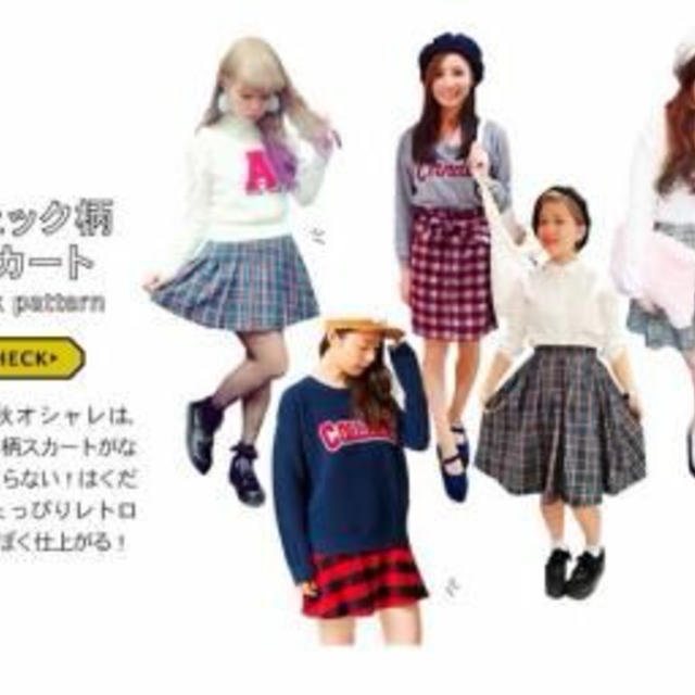 WEGO(ウィゴー)のチェック柄プリーツスカート レディースのスカート(ミニスカート)の商品写真