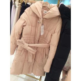 ミッシュマッシュ(MISCH MASCH)の新品未使用タグ付き♡ミッシュマッシュ ダウンコート ビジューリボン付き(ダウンコート)