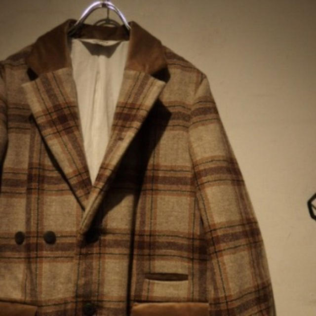 SUNSEA 16aw wool check coat