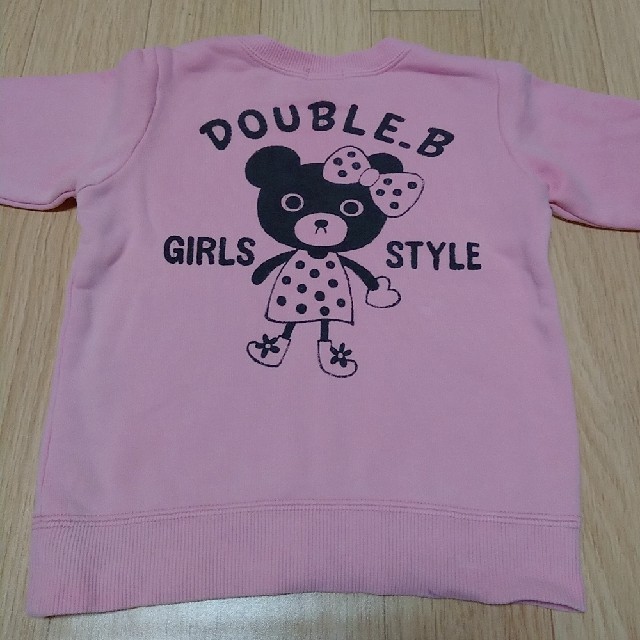 DOUBLE.B(ダブルビー)のミキハウス ダブルB Ｂ子ちゃん トレーナー キッズ/ベビー/マタニティのキッズ服女の子用(90cm~)(Tシャツ/カットソー)の商品写真