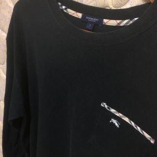 バーバリー(BURBERRY)のバーバリー ロンT 胸ポケ L(Tシャツ/カットソー(七分/長袖))