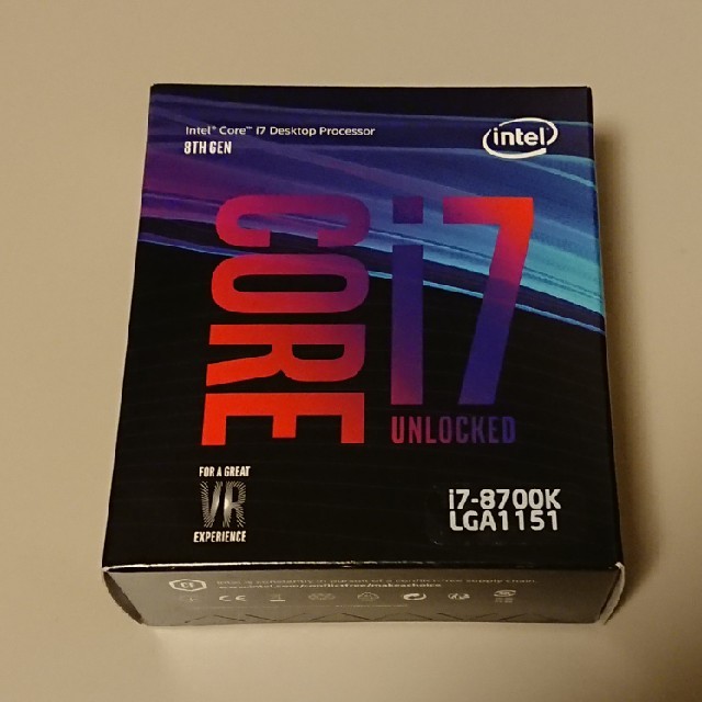 PC/タブレットIntel Core i7-8700K