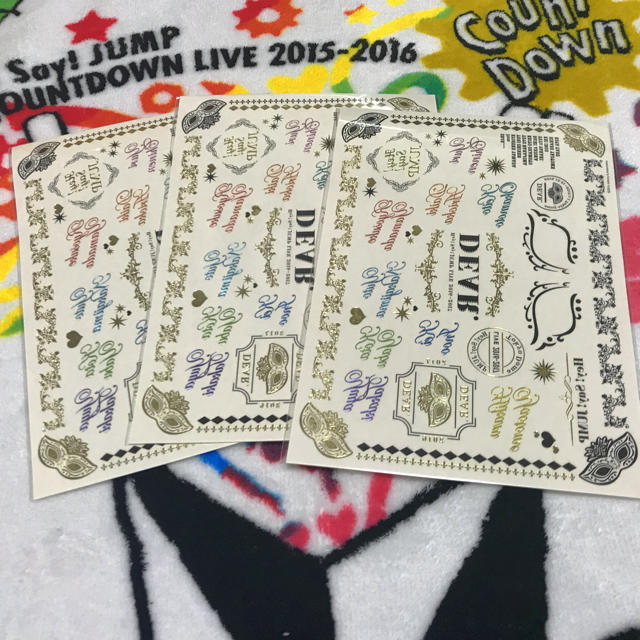 Hey! Say! JUMP(ヘイセイジャンプ)のHey! Say! JUMP タトゥーシール エンタメ/ホビーのタレントグッズ(アイドルグッズ)の商品写真