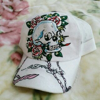 エドハーディー(Ed Hardy)の★エドハーディ 白キャップ(キャップ)