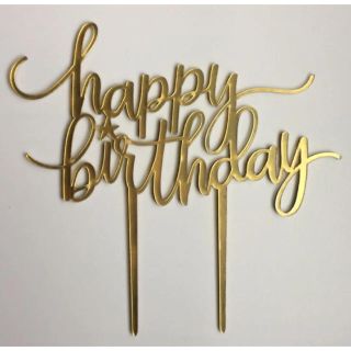 新品  ケーキトッパー happy  birthday  誕生日  バースデー (その他)