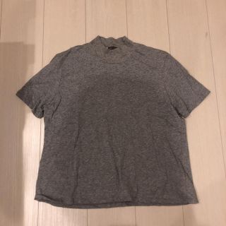 ザラ(ZARA)のZARA ハイネックトップス グレー(Tシャツ(半袖/袖なし))