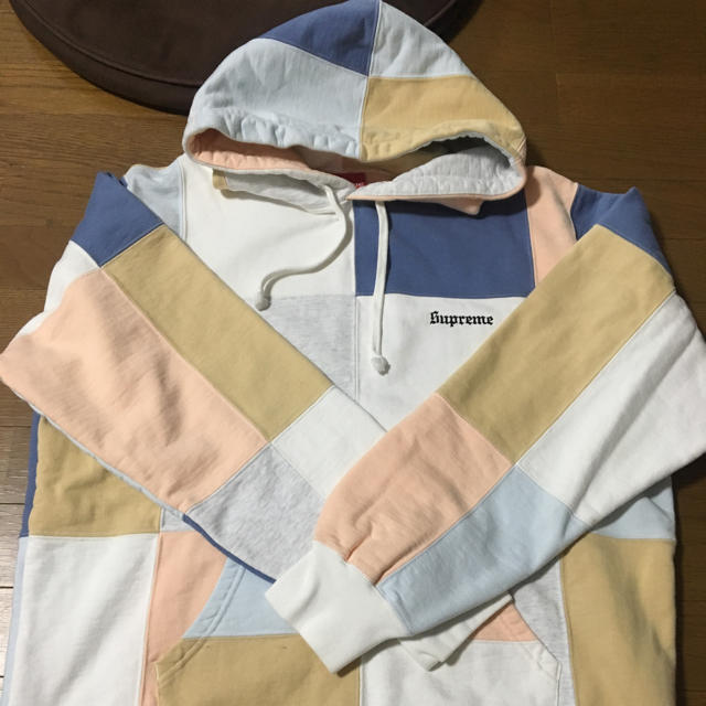 supreme Patchwork Hooded Sweatshirt