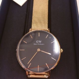 ダニエルウェリントン(Daniel Wellington)の新品 保証付♪ ダニエルウェリントン CLASSIC PETITE 32㎜ 金黒(腕時計)