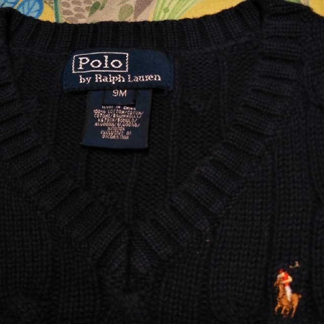 POLO RALPH LAUREN(ポロラルフローレン)の【値下げ】polo ralph lauren  kids vest キッズ/ベビー/マタニティのベビー服(~85cm)(ニット/セーター)の商品写真