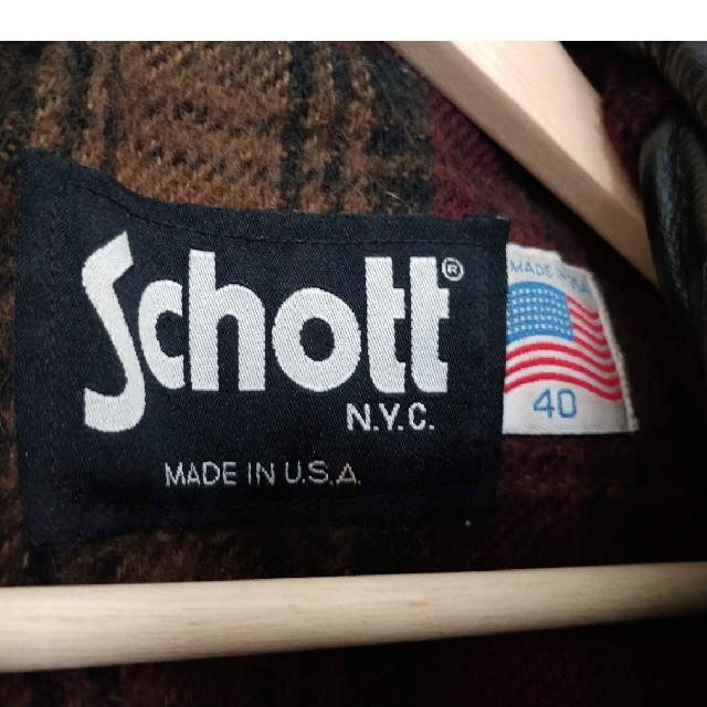 schott(ショット)の「Schott」シングルライダースジャケット裏地ウール メンズのジャケット/アウター(ライダースジャケット)の商品写真