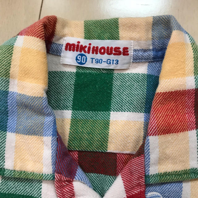 mikihouse(ミキハウス)のミキハウス チェックシャツ 90 キッズ/ベビー/マタニティのキッズ服男の子用(90cm~)(その他)の商品写真