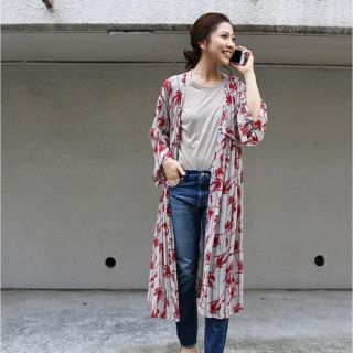 トゥデイフル(TODAYFUL)のtodayful"Flower Print Gown"(ガウンコート)