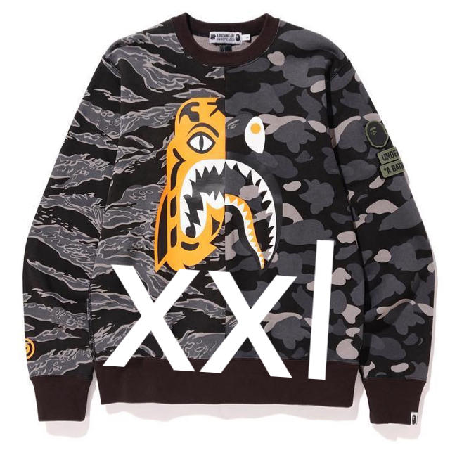 Tシャツ/カットソー(七分/長袖)bape undftd crewneck