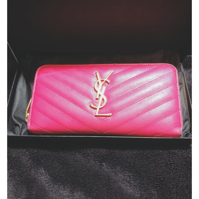 Saint Laurent イヴサンローラン Ysl 長財布 ピンクの通販 By ぴんちゃん S Shop サンローランならラクマ