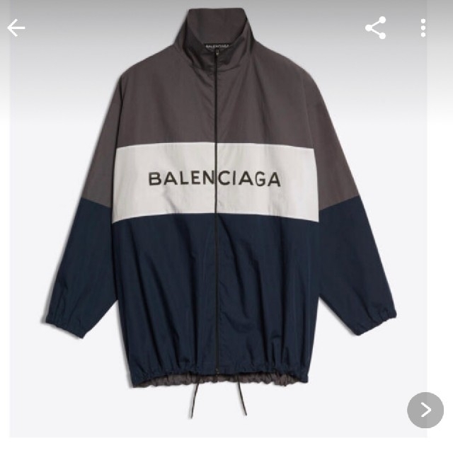 [37]BALENCIAGA ポプリンシャツ トラックスーツ ナイロンジャケット