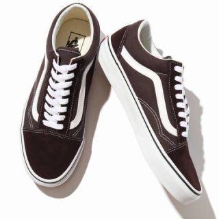 ヴァンズ(VANS)のVANS OLD SKOOL 23cm チョコレートホワイト(スニーカー)