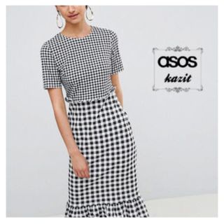 エイソス(asos)のASOS(エイソス) ギンガムチェック ワンピース ロング(ロングワンピース/マキシワンピース)