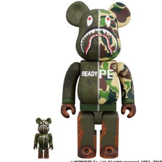 アベイシングエイプ(A BATHING APE)のBE@RBRICK × readymade × A BATHING APE(その他)