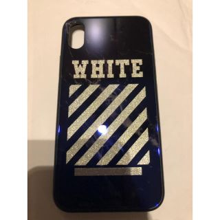 オフホワイト(OFF-WHITE)のiPhone Xs用 未使用ジャケット ケース カバー White(iPhoneケース)